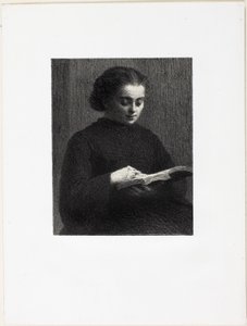 Lezen door Ignace Henri Jean Fantin Latour