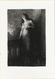 Romeo en Julia: Vertrouwen in de nacht door Ignace Henri Jean Fantin Latour