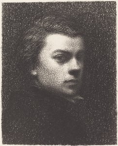 Zelfportret op zeventienjarige leeftijd door Ignace Henri Jean Fantin Latour