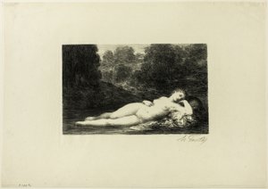 Stil Water door Ignace Henri Jean Fantin Latour