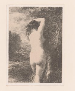 Staande baadster door Ignace Henri Jean Fantin Latour