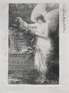 À Stendhal door Ignace Henri Jean Fantin Latour