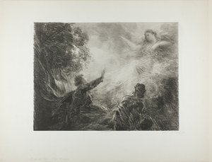 De fee van de Alpen, eerste plaat door Ignace Henri Jean Fantin Latour