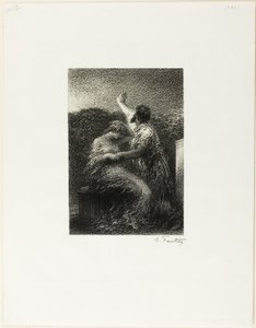 De magiër Balthasar en Fatima door Ignace Henri Jean Fantin Latour