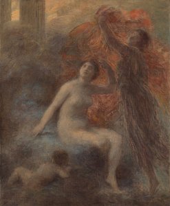Het paleis van Aurora door Ignace Henri Jean Fantin Latour