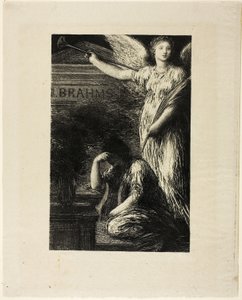 Aan J. Brahms door Ignace Henri Jean Fantin Latour