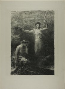 Aan Victor Hugo door Ignace Henri Jean Fantin Latour