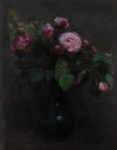 Vaas met rozen 1872 door Henri Fantin Latour