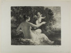 Venus en Cupido, grote plaat