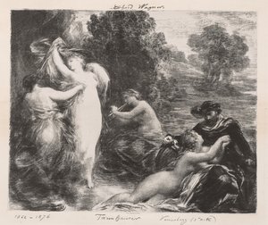 Venusberg door Ignace Henri Jean Fantin Latour