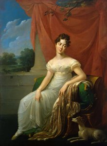 Portret van Sofia Apraxina, 1818 door Henri Françoiss Riesener