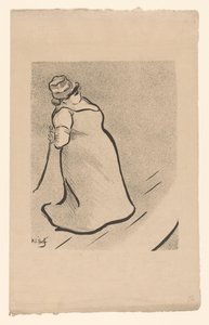 Portret van de zangeres Jeanne Bloch
