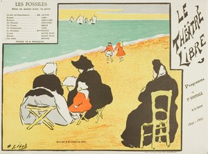 Tweede voorstelling: Les Fossiles, voor Le Théatre Libre door Henri Gabriel Ibels