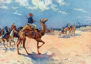 Campagnes in de Sahara (1882-1902) De Algerijnse tirailleurs van kolonel Eu in de omgeving van In Salah in de Algerijnse Sahara