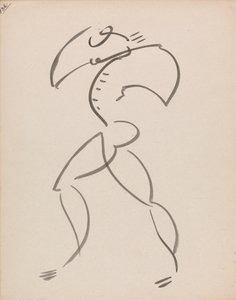 Dansende figuur door Henri Gaudier Brzeska