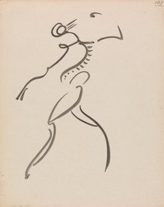 Dansende figuur, in profiel door Henri Gaudier Brzeska
