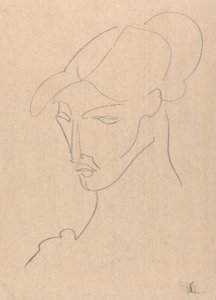 Portret van een vrouw door Henri Gaudier Brzeska