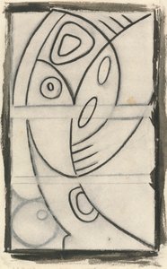 Reliëf ontwerp van een abstract vrouwelijk figuur