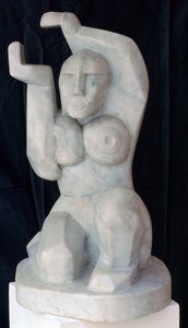 Zittende Vrouw, ca. 1911-1915 door Henri Gaudier Brzeska
