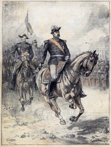Generaal Felix Gustave (Felix-Gustave) Saussier (1828-1905) in 1892 na Chartier