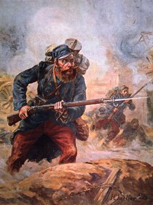 De glorieuze soldaten van de Marne door Henri Georges Jacques Chartier