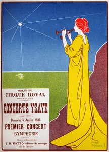 Concerten Ysaye in het koninklijk circus in Brussel door Henri Georges Jean Isidore Meunier