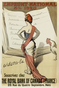 Souscrivez bij The Royal Bank of Canada France, 1920
