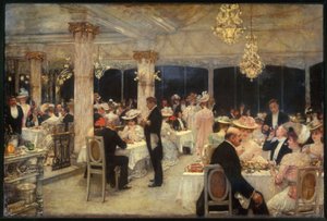 Armenonville, de avond van de Grand Prix, in 1905