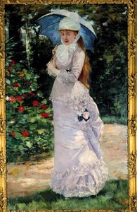 Portret van Madame Valtesse de la Bigne (1861-1910), courtisane die model stond voor Nana