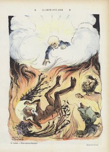De val van een engel (Illustratie voor Le Rire)