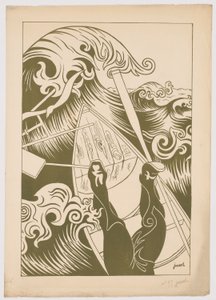 De Golf (La vague) door Henri Gustave Jossot