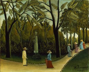 Het Monument voor Chopin in de Luxemburgse Tuinen door Henri J.F. Rousseau