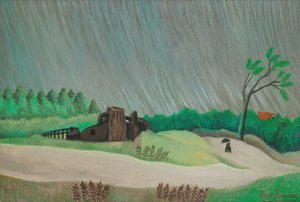 Een regenachtige ochtend door Henri Rousseau