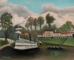 Grote wasboot van de Pont de Charenton, 1895
