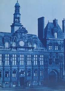 Het Hotel de Ville in Parijs, 1853 door Henri Jean Louis Le Secq