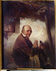 De man met het wijnglas door Henri Joseph Gommarus Carpentero