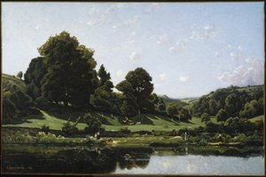 Een weide in de Bourbonnais, ochtend (Une Prairie du Bourbonnais, par un effet de matin), 1876