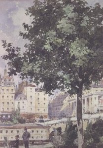 De Pont Neuf, 1893 door Henri Joseph Harpignies