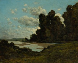 De rivier de Loire bij Nevers, 1901 door Henri Joseph Harpignies