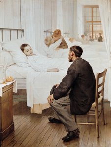 Bezoekdag in het Ziekenhuis, 1889 door Henri Jules Jean Geoffroy