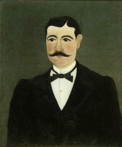 Portret van Frumence Biche in burgerkleding door Henri Julien Félix Rousseau