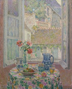 Tafel met uitzicht op de binnenplaats, 1926