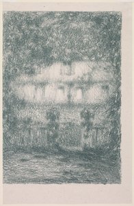Het Huis in Maanlicht door Henri Le Sidaner