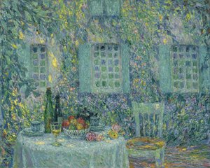 De tafel. De zon op de bladeren, Gerberoy, 1917