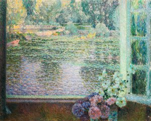Raam aan de Rivier door Henri Le Sidaner