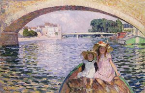 In de Boot, 1903 door Henri Lebasque