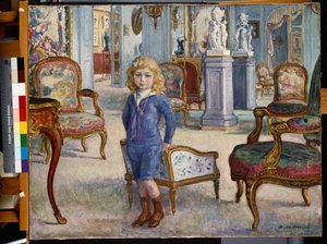 Paul de Camondo in het Hotel de Camondo door Henri Lebasque
