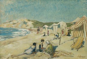 Het Strand bij Pointe St Gildas, c.1920