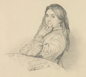 Portret van zijn Moeder door Henri Lehmann
