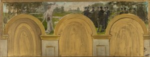 Schets voor de Salon des Sciences in het stadhuis van Parijs: L